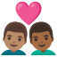 image for :couple with heart: man, man, medium skin tone, medium-dark skin tone: