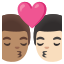 image for :kiss: man, man, medium skin tone, light skin tone: