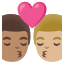 image for :kiss: man, man, medium skin tone, medium-light skin tone: