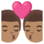 image for :kiss: man, man, medium skin tone: