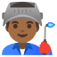 image for :man factory worker: medium-dark skin tone: