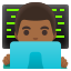 image for :man technologist: medium-dark skin tone: