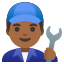 image for :man mechanic: medium-dark skin tone: