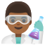 image for :man scientist: medium-dark skin tone: