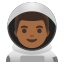 image for :man astronaut: medium-dark skin tone: