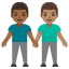 image for :men holding hands: medium-dark skin tone, medium skin tone: