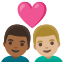 image for :couple with heart: man, man, medium-dark skin tone, medium-light skin tone: