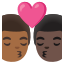 image for :kiss: man, man, medium-dark skin tone, dark skin tone: