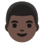 image for :man: dark skin tone: