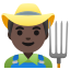 image for :man farmer: dark skin tone: