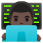 image for :man technologist: dark skin tone: