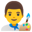 image for :man artist: