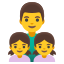 image for :family: man, girl, girl: