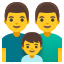 image for :family: man, man, boy: