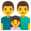 image for :family: man, man, girl:
