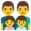 image for :family: man, man, girl, boy: