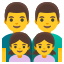 image for :family: man, man, girl, girl: