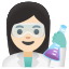image for :woman scientist: light skin tone: