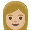 image for :woman: medium-light skin tone: