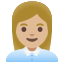 image for :woman office worker: medium-light skin tone:
