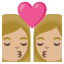 image for :kiss: woman, woman, medium-light skin tone: