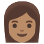 image for :woman: medium skin tone:
