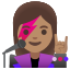 image for :woman singer: medium skin tone: