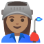 image for :woman factory worker: medium skin tone: