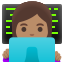 image for :woman technologist: medium skin tone: