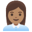image for :woman office worker: medium skin tone: