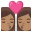 image for :kiss: woman, woman, medium skin tone: