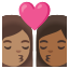 image for :kiss: woman, woman, medium skin tone, medium-dark skin tone: