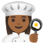 image for :woman cook: medium-dark skin tone: