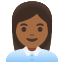 image for :woman office worker: medium-dark skin tone:
