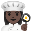 image for :woman cook: dark skin tone: