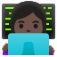 image for :woman technologist: dark skin tone: