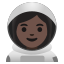 image for :woman astronaut: dark skin tone: