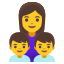 image for :family: woman, boy, boy: