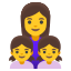 image for :family: woman, girl, girl: