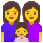 image for :family: woman, woman, girl: