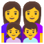 image for :family: woman, woman, girl, boy: