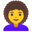 image for :woman: curly hair: