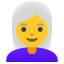 image for :woman: white hair: