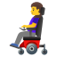 image for :woman in motorized wheelchair: