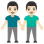 image for :men holding hands: light skin tone: