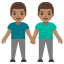 image for :men holding hands: medium skin tone:
