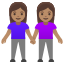image for :women holding hands: medium skin tone:
