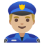 image for :man police officer: medium-light skin tone:
