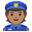 image for :police officer: medium skin tone: