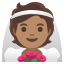 image for :person with veil: medium skin tone: